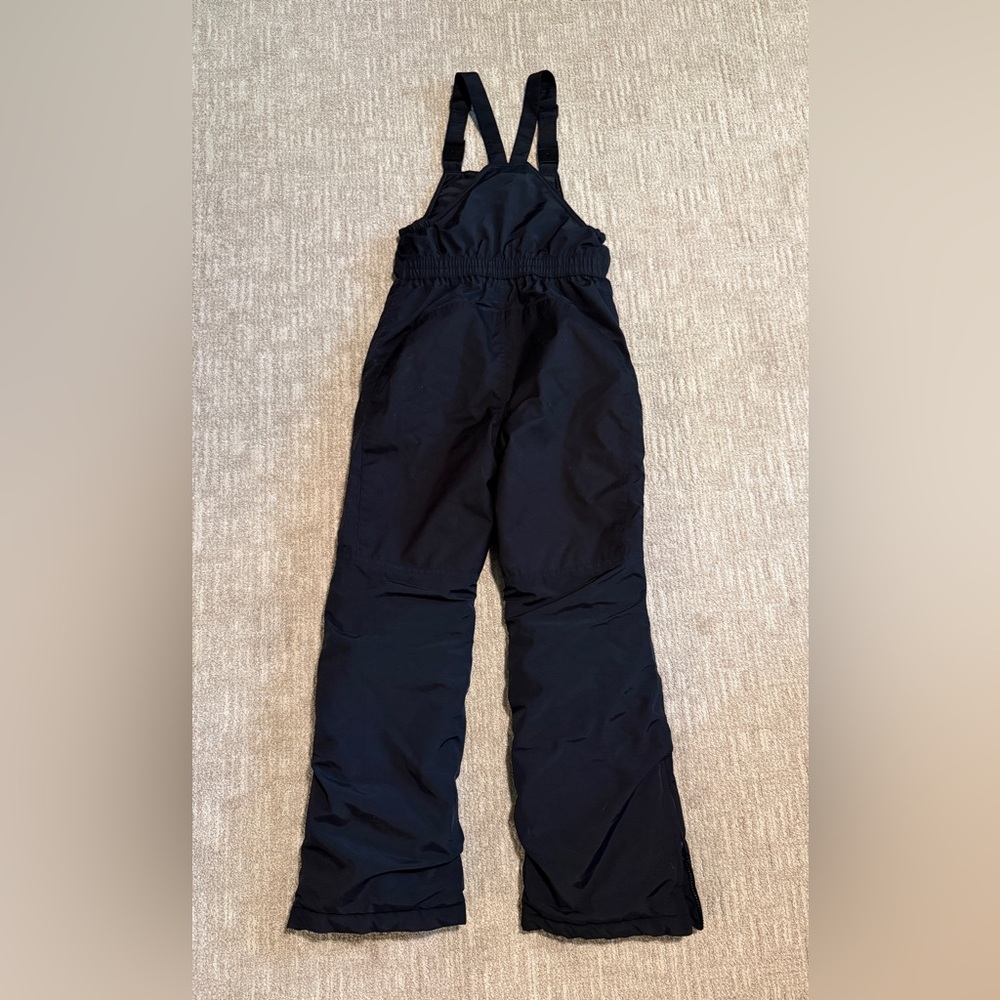 Lands' End Black Snow Bib Sz 12 kids